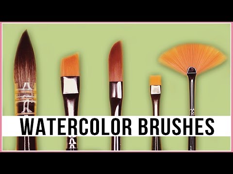CONFUSED? Different Types Of WATERCOLOR BRUSHES, Their Uses & How To Choose Them