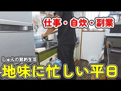【1人暮らし節約生活】地味に忙しい平日！仕事・自炊・副業。３４歳会社員の平日ご飯