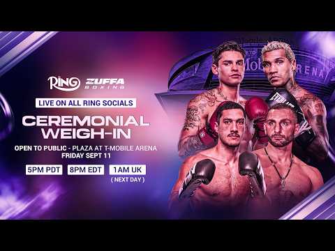 Ryan Garcia vs Conor Benn | CEREMONIAL WEIGH-IN