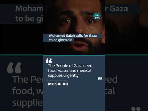 Mohamed Salah calls for Gaza to be given aid #ITVNews #mosalah #gaza