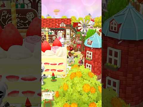 【ポケ森】Cake-making town🎂#acpc #animalcrossingpocketcamp #ポケ森#shorts#포켓캠프#どうぶつの森