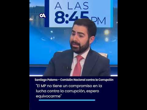 Santiago Palomo: El MP no tiene un compromiso en la lucha contra la corrupción, espero equivocarme