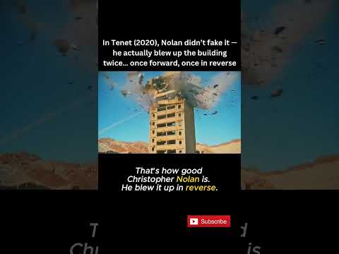 In Tenet (2020), Nolan actually blew up the building twice