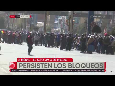 Los bloqueos en El Alto se mantienen pese al cuarto intermedio declarado por la COB