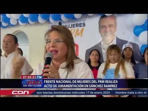 Frente Nacional de Mujeres del PRM realiza acto de juramentación en Sánchez Ramírez
