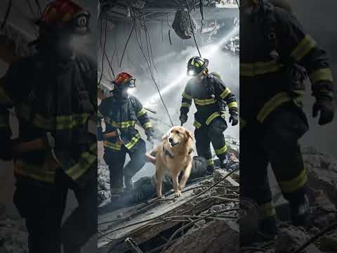 Real Life Hero Police K9Brave Golden Retriever Rescue#dog #goldenretriever #rescue#shorts