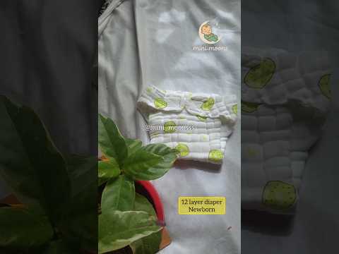 Muslin cloth diaper 🍁✨12 layer #newborn #cottonclothing #baby #muslin