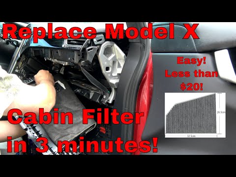 Model X Cabin Filter Replacement Guide Tesla 🍃🚗