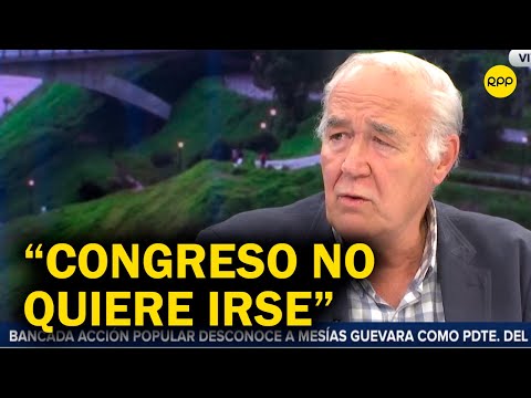 Víctor García Belaúnde sobre adelanto de elecciones: Yo creo que el Congreso no quiere irse