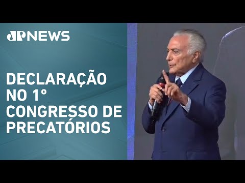 Michel Temer nega que será vice de Bolsonaro em 2026