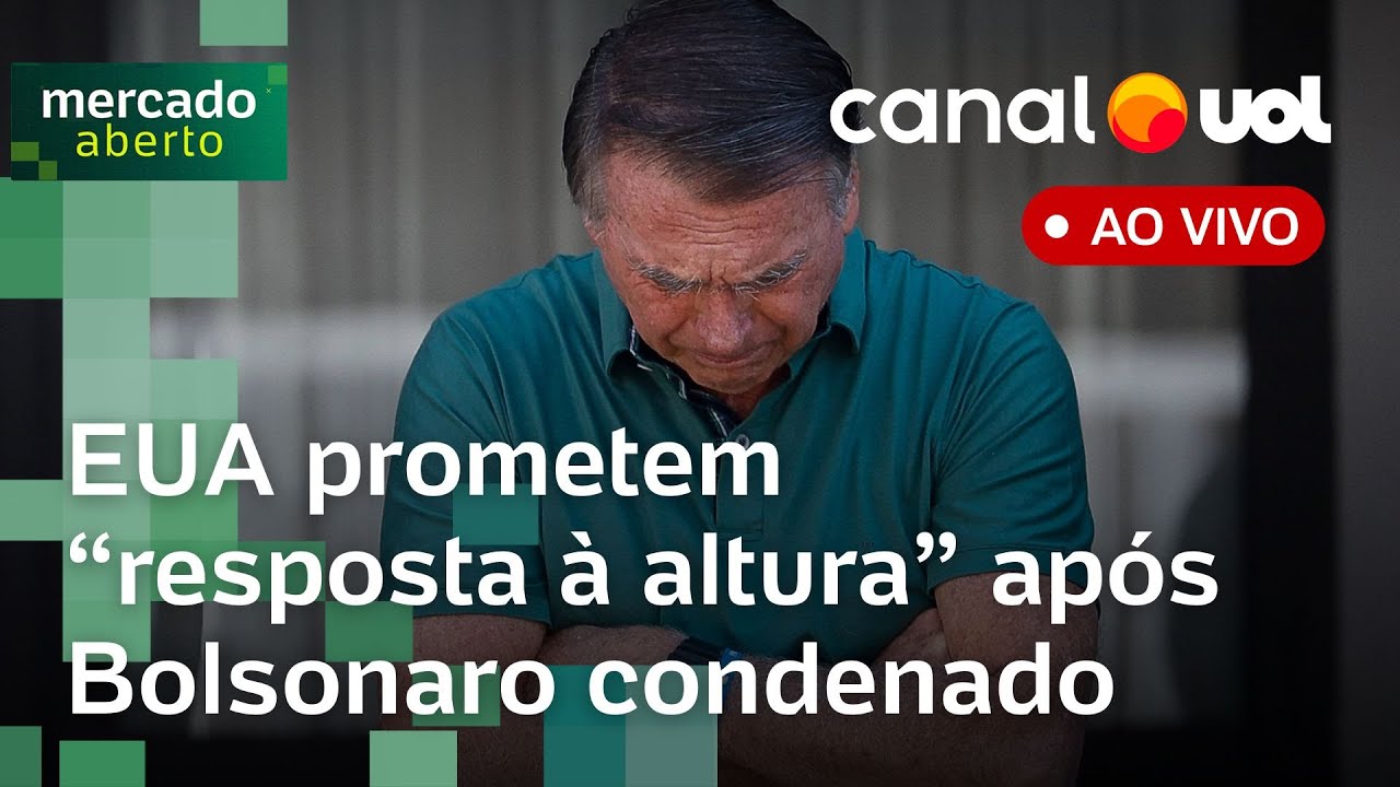 Bolsonaro condenado repercute no mercado; ameaça do governo Trump após julgamento e mais ao vivo