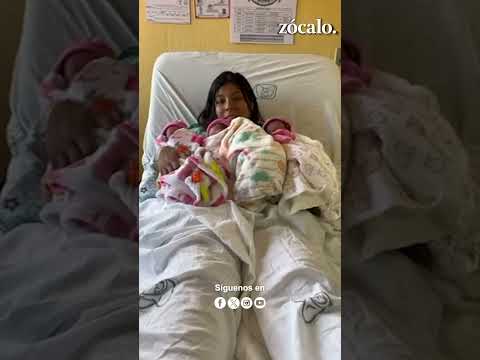 Mujer da a luz a trillizas en Monclova y agardece a hospital del IMSS