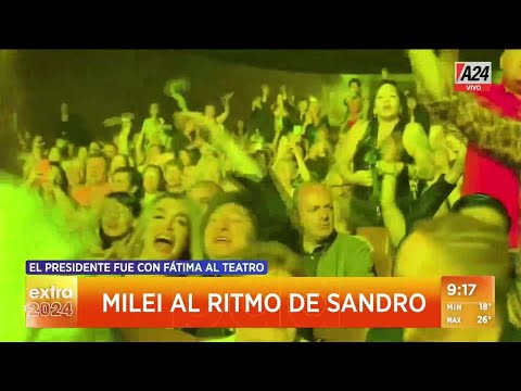 Javier Milei y fátima Flores disfrutaron de un tributo a Sandro