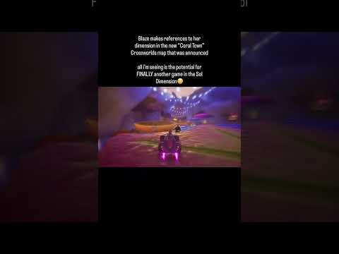 coral town reminds blaze of her dimension #sonicracingcrossworlds