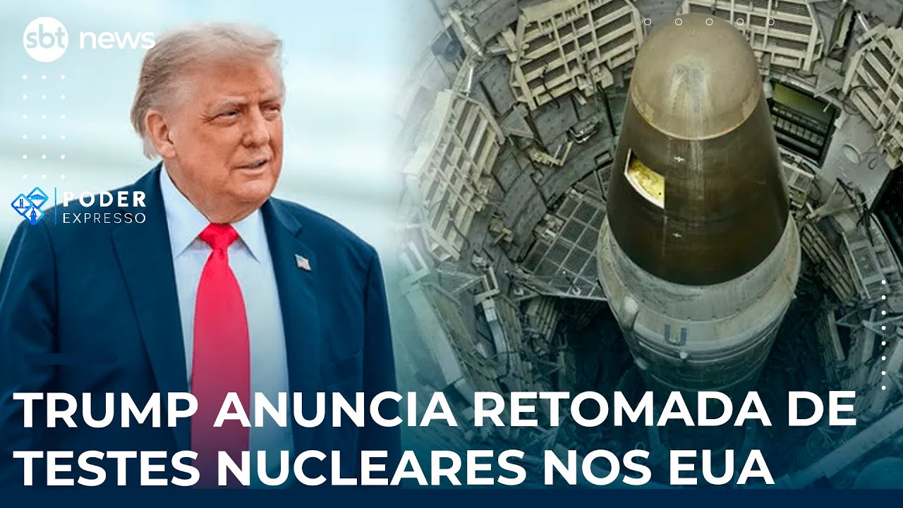 Trump anuncia retomada de testes nucleares nos EUA | SBT News