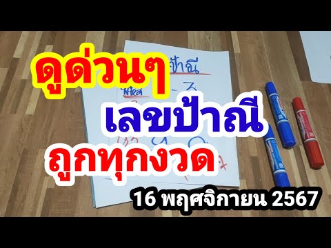 ดูด่วนๆเลขป้าณีถูกทุกงวด161167