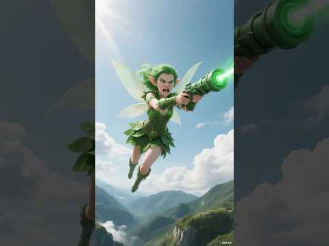 A Kitten’s Flight Turns to Chaos: Cursed Watermelon + Stolen Fairy Wings = Sky’s Wrath!#cat #shorts