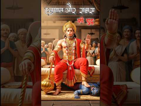 | हनुमान🙏और राक्षस👹की युद्ध |  #hanumanji #raksh #shorts #video #ai #video |