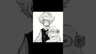 モノクロの僕を描いてみた