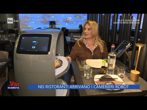 Nei ristoranti arrivano i camerieri robot - La Vita in diretta - 27/10/2023