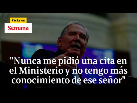 “Nunca me reuní con él”: exministro Guillermo Botero sobre audio del Ñeñe | Vicky en Semana