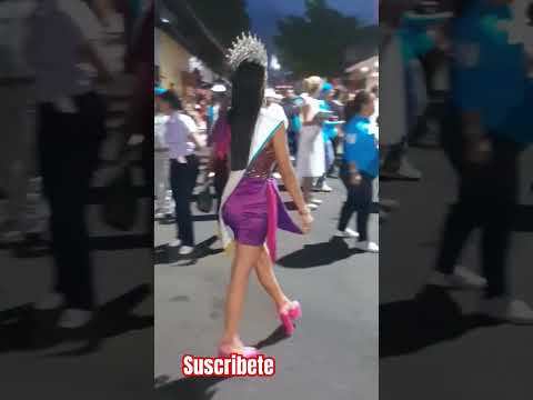 Reina de Sonsonate en el desfile del Correo 2024  #4k #belleza #sonsonate #viral #shorts