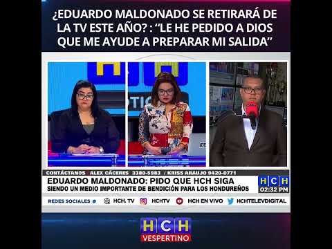 Eduardo Maldonado confiesa que ya prepara su retiro de la TV: “Le he pedido a Dios que me ayude”