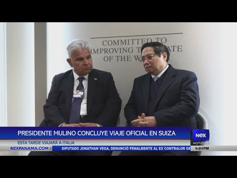 Presidente Mulino concluye viaje oficial en Suiza