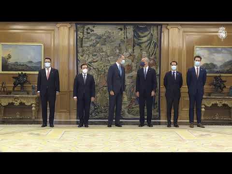 Su Majestad el Rey recibe al Sr. Jens Stoltenberg, Secretario General de la OTAN