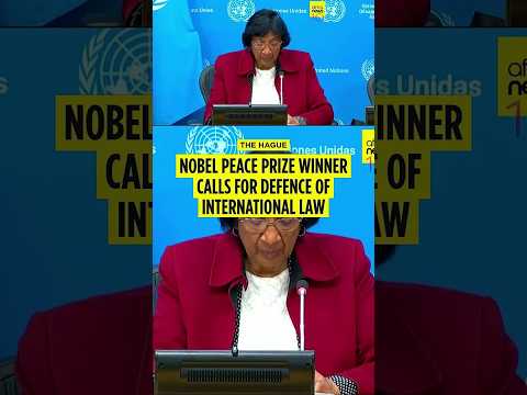 Nobel Peace Prize laureate calls on people to defend international law