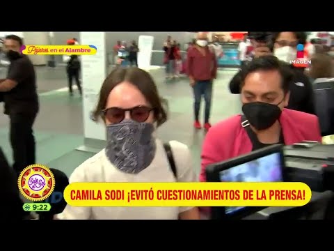 ¡Camila Sodi huye de la prensa al ser cuestionada sobre Iván Sánchez!