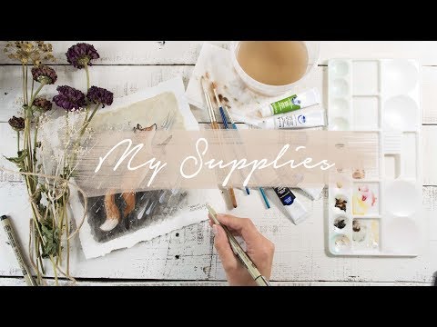My journal and art supplies | Demo & Tips!