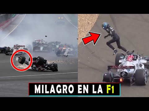 ASI SE VIVIO DESDE LA TRIBUNA EL ACC1DEN?E DE GUANYU ZHOU FORMULA 1 GRAN PREMIO DE GRAN BRETAÑA