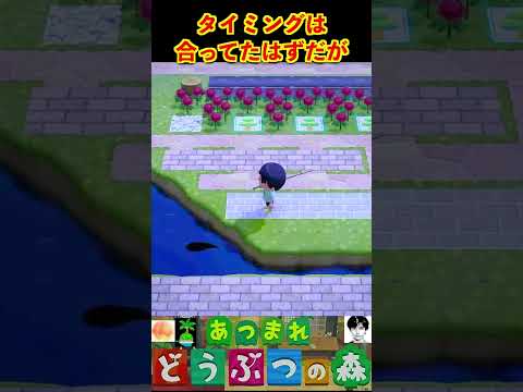 タイミングは合ってたはずだが #あつまれどうぶつの森 #shorts #あつ森
