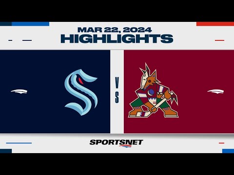 NHL Highlights | Kraken vs. Coyotes - March 22, 2024