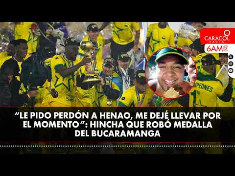 ¿Bucaramanga acepta el perdón del hincha que robó la medalla al futbolista?