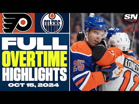 Philadelphia Flyers at Edmonton Oilers | FULL Overtime Highlights - October 15, 2024