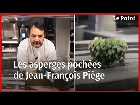 Les recettes de Jean-François Piège : les asperges vertes pochées