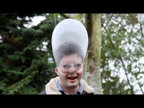 Exploding Condom on Head - The Slow Mo Guys