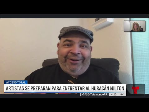 Artistas se preparan para el paso del huracán Milton