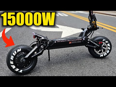 This is DANGEROUS the World's WILDEST E-scooter TEVERUN FIGHTER SUPREME 7260R UNBOXING!