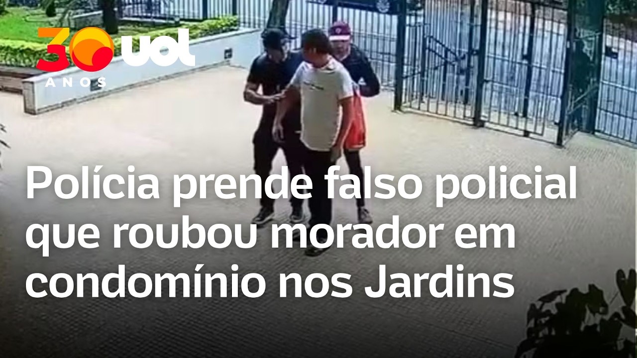 Polícia prende falso policial que roubou morador em prédio nos Jardins SP