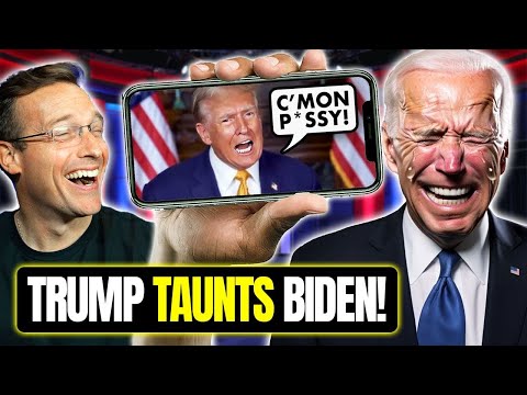 Trump Drops 5 Second Video Message Directly To Joe Biden | 'Debate me B*TCH!' Internet On FIRE