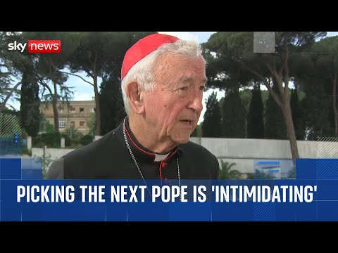 British cardinal who will be in the conclave says picking the next pope is 'intimidating'