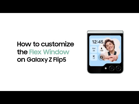 Galaxy Z Flip5: How to customize the Flex Window  | Samsung​