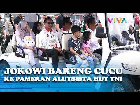 Jokowi Ajak Jan Ethes-La Lembah Keliling Pameran Alusista di Monas