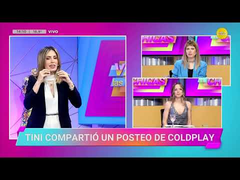 Tini compartió un posteo de Coldplay ?VLC? 06-08-24