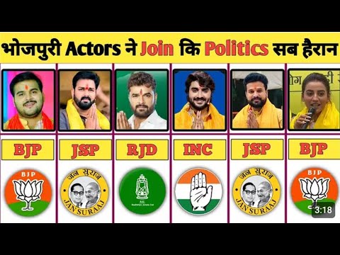 भोजपुरी स्टार ने थामा राजनीति दामन | किस पार्टी में कौन शामिल हुआ #bhojpuri Actor's join #rjd #bjp