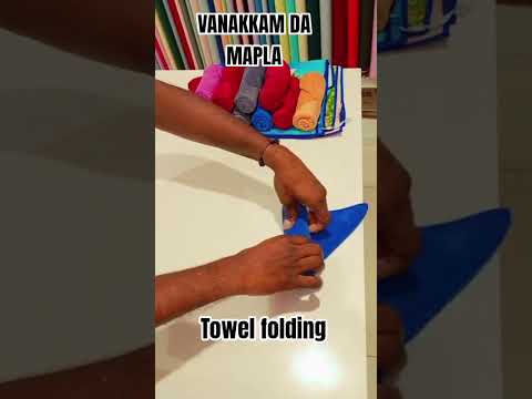 #twowords ##new#towel folding ##display##pic try this sync ##like#share#subscribe