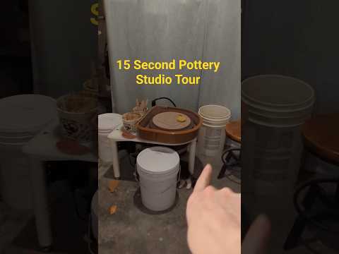 Short Pottery Studio Tour #pottery #smallbatchpottery #ceramicart #potterystudio #clay